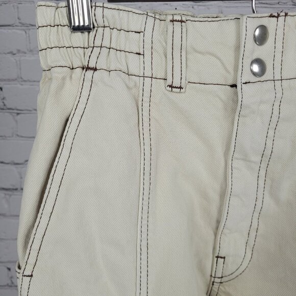 BDG Urban Outfitters Ivory Relaxed Skate Jean High Rise Cargo 25 (25x30) - Picture 9 of 16